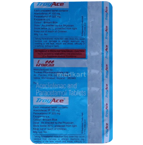 troyace tablet 10's